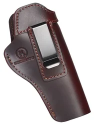 Funda de cuero genuino para pistola 1911 oculta, Compatible con Colt/Springfield/Sig/Browning/S & W 1911