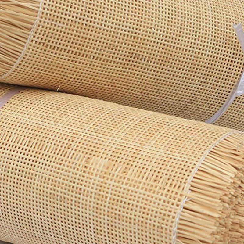 

Natural Rattan Indonesian Cane Webbing Roll Material For Furniture Decoration Hollow Lattice Weaving Mat Chair Cabinet Repair