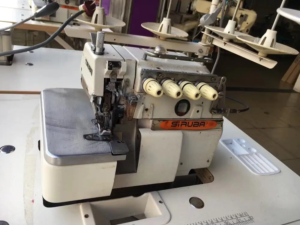 Secondhand Japan Brand Siruba 747 four/five thread Overlock Sewing Machine