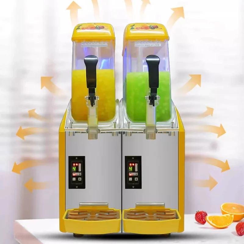 12L/24L/36L/48L 상업용 아이스 쿨 주스 스무디 슬러시 메이커 냉동 음료 냉음료 디스펜서 자판기 (가정용)