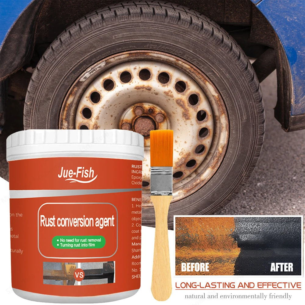 300g Metal Surfaces Rust Remover Water Based Paint Metal Rust Converter Anti-rust Protection Car Coating Primer Rust Inhibitor