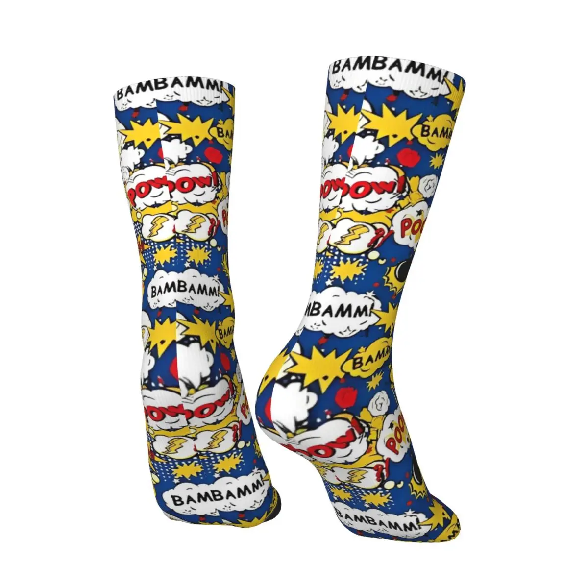 Comic Elements Stockings Printed Elegant Socks Winter Anti Skid Socks Men Cycling Breathable Socks