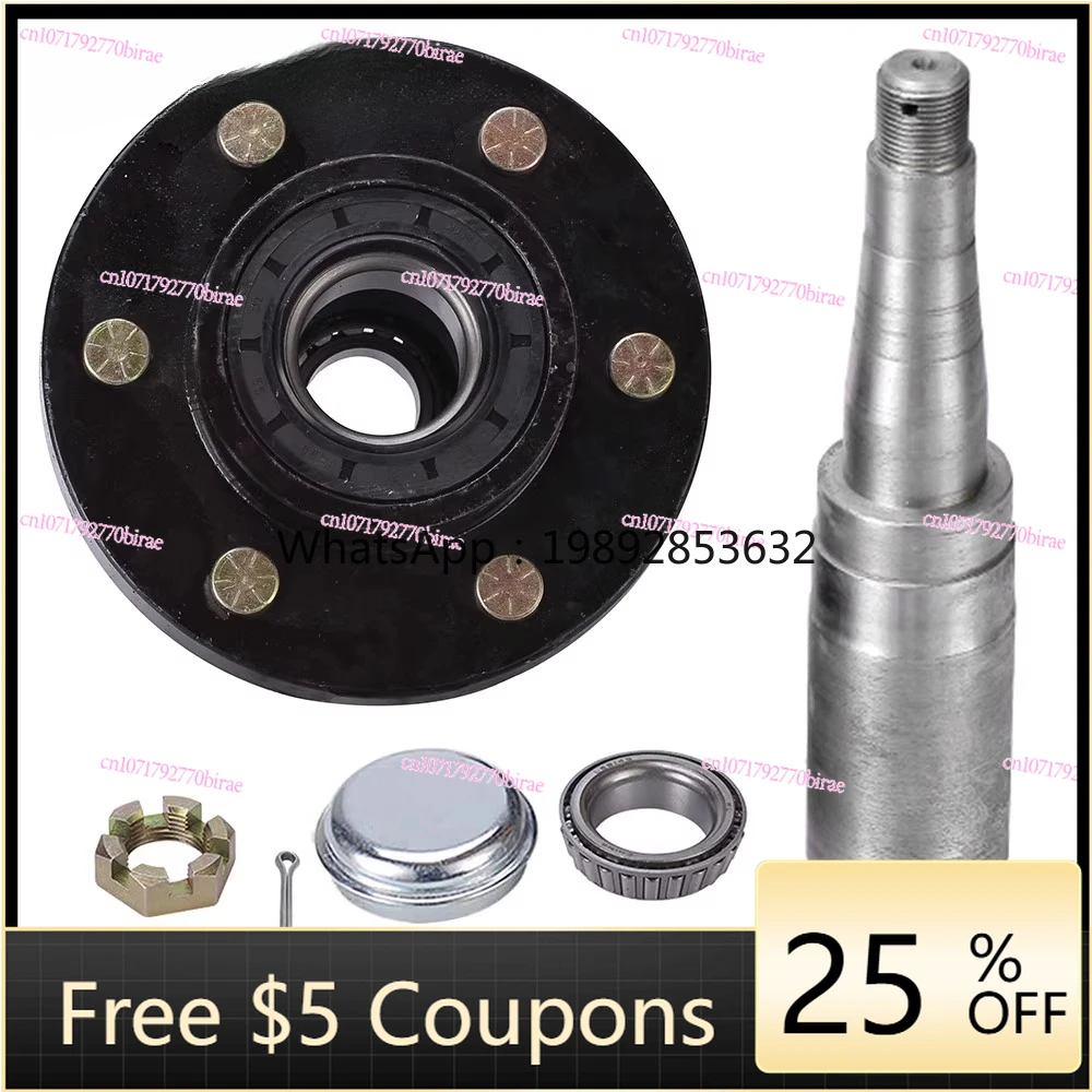 H1 High-quality Trailer Wheel Hub Axle Short Half  RV  Rear  2.7 Tons 6 Holes 139.7 Axle Head