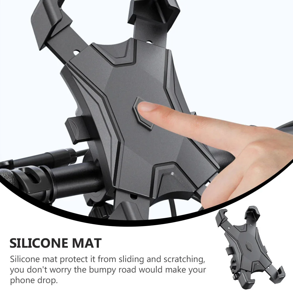 

Universal Bicycle Phone Holder For Bike Handlebar Mount Durable Anti-Slip Tension Knob Support For Smartphones