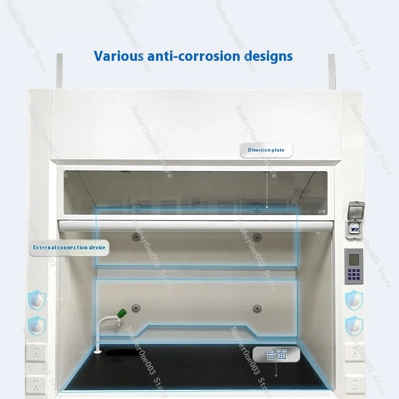 Fume hood Laboratory Chemical Agriculture All-steel anti-corrosion acid and alkali resistant exhaust liquid crystal fume hood