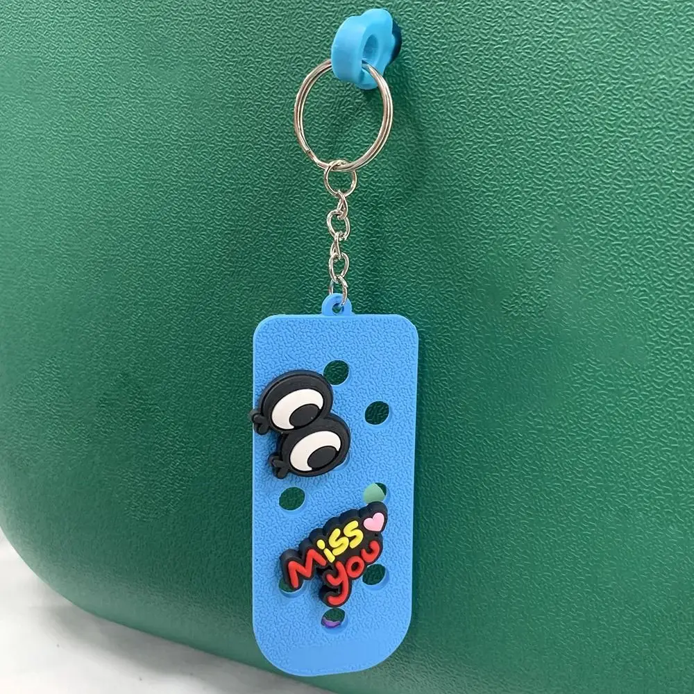 DIY EVA Charms for Bogg Bags Cartoon Handbag Beach Bag Accessories Keychain Candy Color Beach Bag Decoration Woman