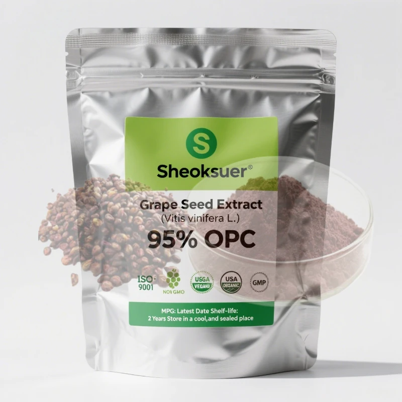 

Customized Fast Shipping 95% OPC Grape Extract Out Packing Aluminum Foil Bag