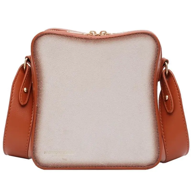 

Niche Retro Messenger Bag ,female New Internet Celebrity Toast Bread Omelette Handbag Korean Version Walking Mobile Phone Bag