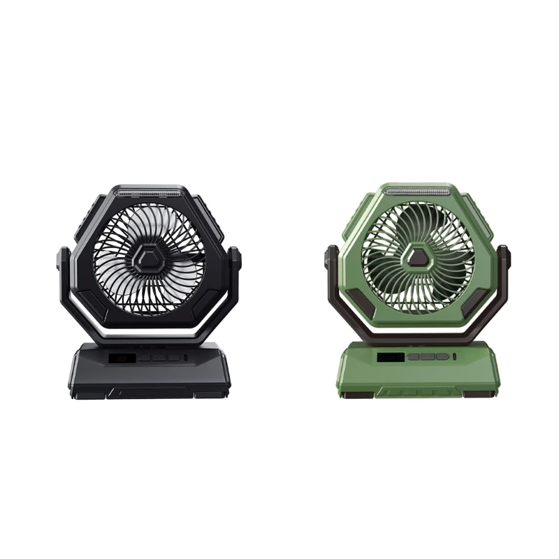 Ventilador Ventilador pequeno silencioso USB com luz LED Ventilador elétrico recarregável