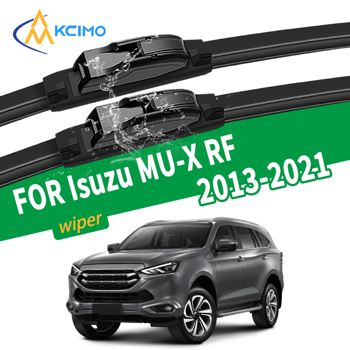 

New Silent Wiper Blades for Isuzu MU-X RF 2013–2021 High Quality Natural Rubber Replacement
