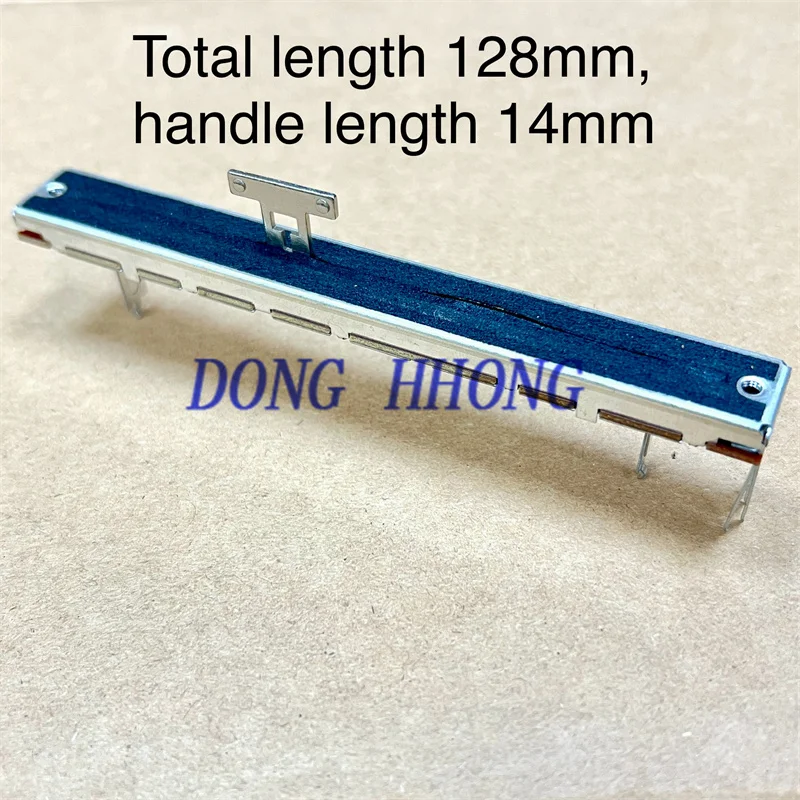 1 pieza de consola mezcladora dedicada Allen de alta calidad QU32 GLD80 potenciómetro de empuje de 128mm ejes de pasador B10K4 con una longitud de 13T