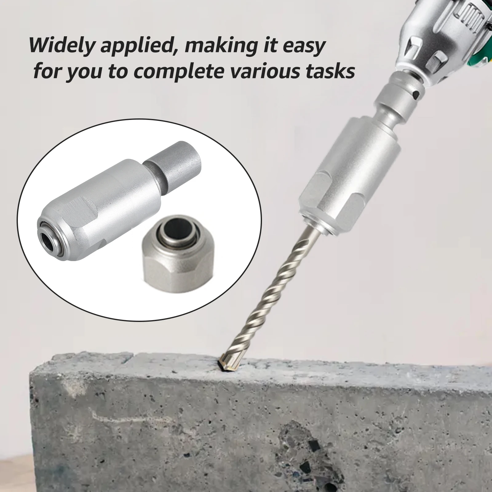 Adaptador SDS Plus para llave de impacto eléctrica, vástago convertidor de taladro SDS Max a SDS Plus para taladro percutor de vástago