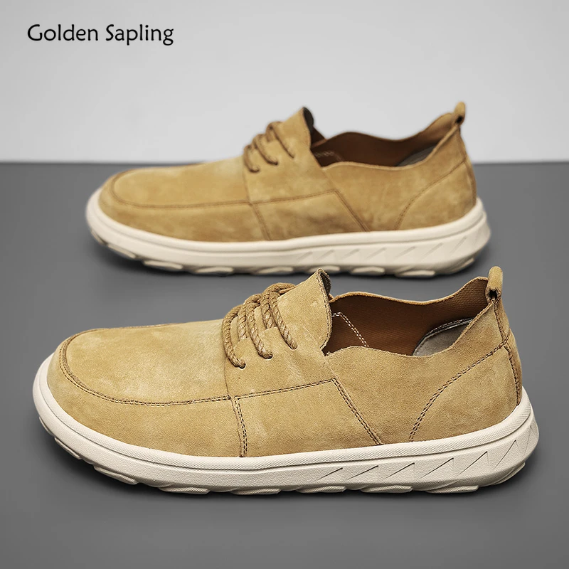 

Golden Sapling Retro Men's Casual Shoes Classics Loafers Leisure Man Flats Hollow Designers Footwear Fashion Male Outdoor Shoe