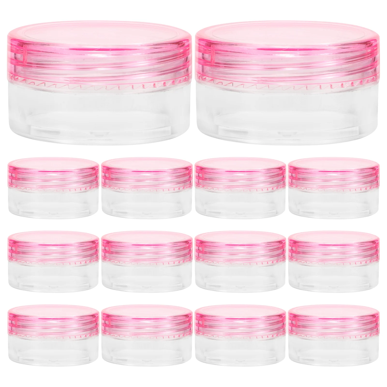 

20 Pcs Empty Bottles Clear Travel Size Toiletries Containers for Creams Balms Lotions Powder Excellent for Creams