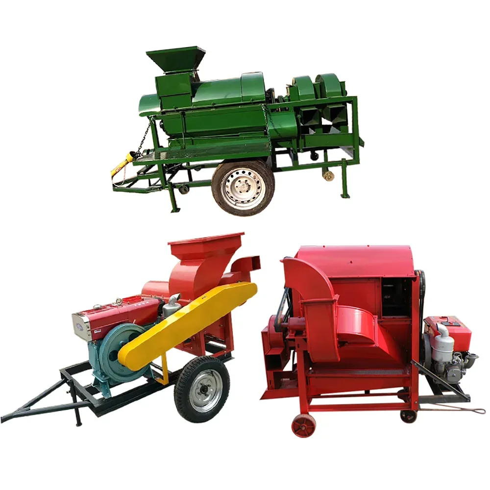 #Soybean Rice Quinoa Grain Crop Seed Pea Corn Thresher Wheat Thresher Automatic huller
