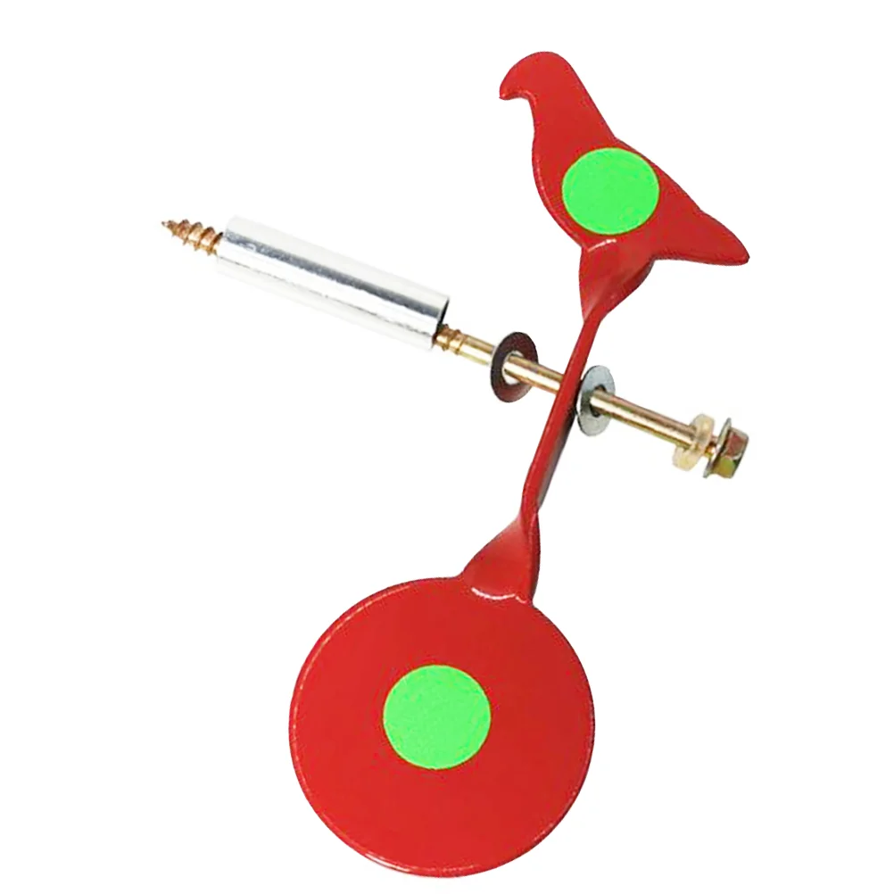Slingshot Practice Shooting Training Target Wall Mounted Outdoor Metal Red Hanging