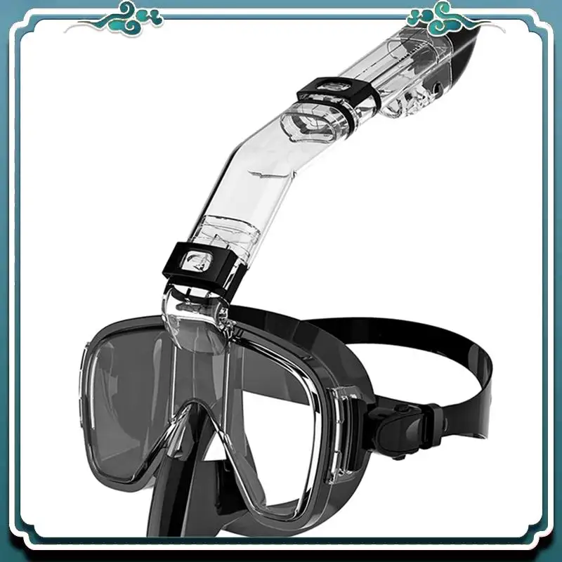 

Маска для дайвинга A65G с защитой от запотевания, комплект с полностью сухой системой для свободного плавания, профессиональное снаряжение для снорклинга для взрослых и детей