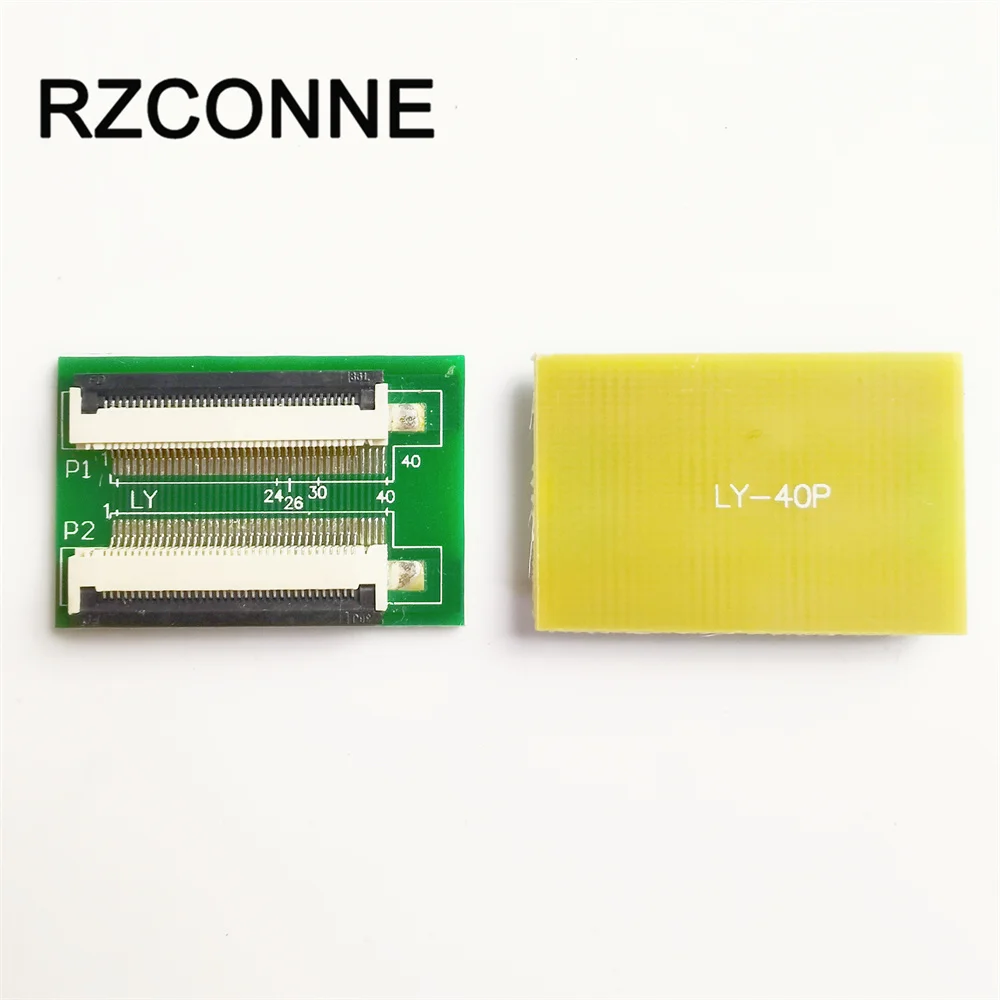 FPC FFC 플렉시블 플랫 케이블 연장 보드, PCB 피치 0.5mm, 4 6 8 10 12 14 15 16 20 24 30 32 40 45 50 60 핀 커넥터, 2 개