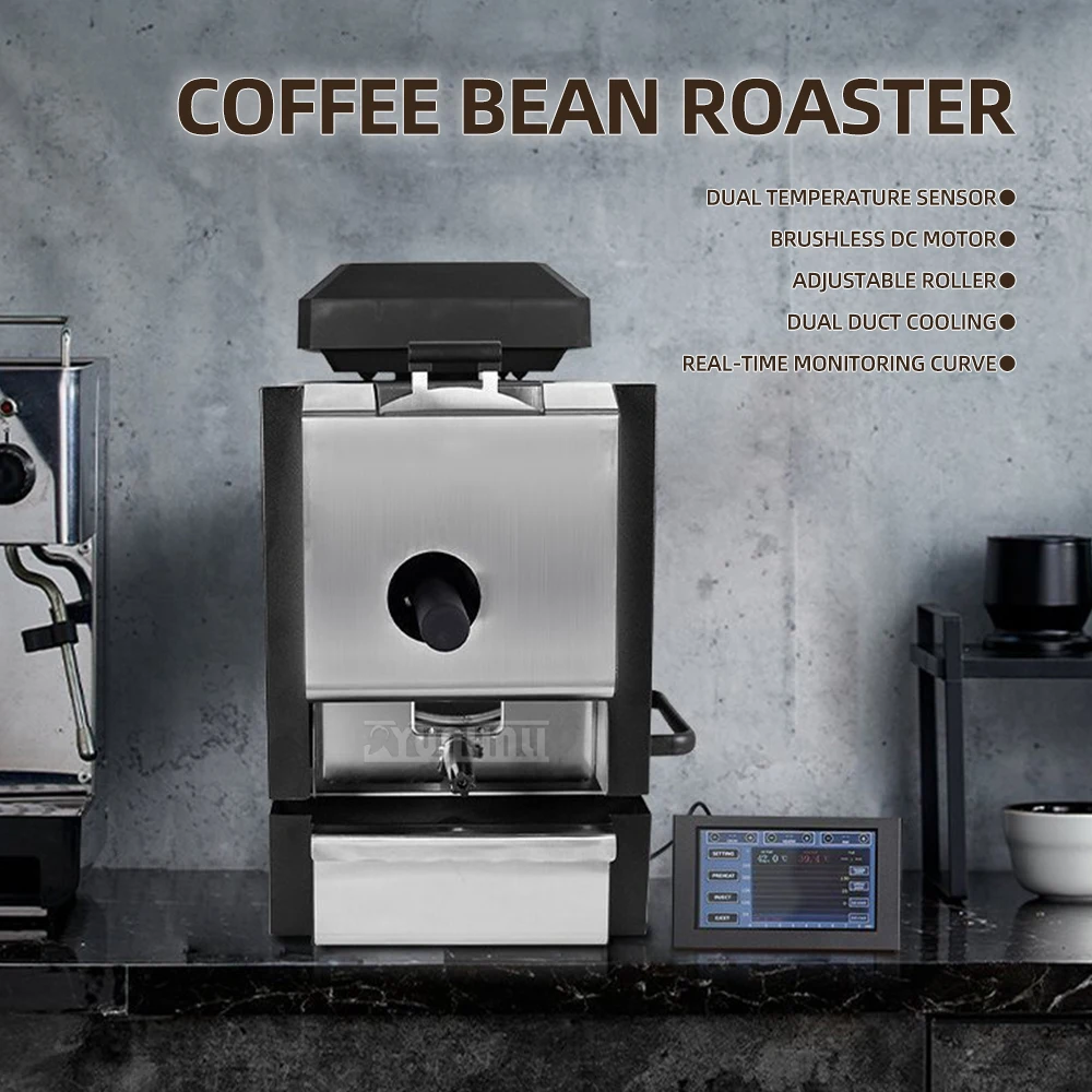 محمصة حبوب القهوة الفاخرة التجارية المنزلية الأوتوماتيكية Macchina Da Caffé Tostador De Café En Grano
