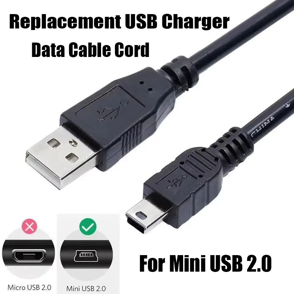 

USB2.0 5-контактный мини-USB-кабель из чистой меди, ПВХ-оболочка для зарядки камеры, USB-кабель для синхронизации даты, фотопередача, шнур для Nikon Digital