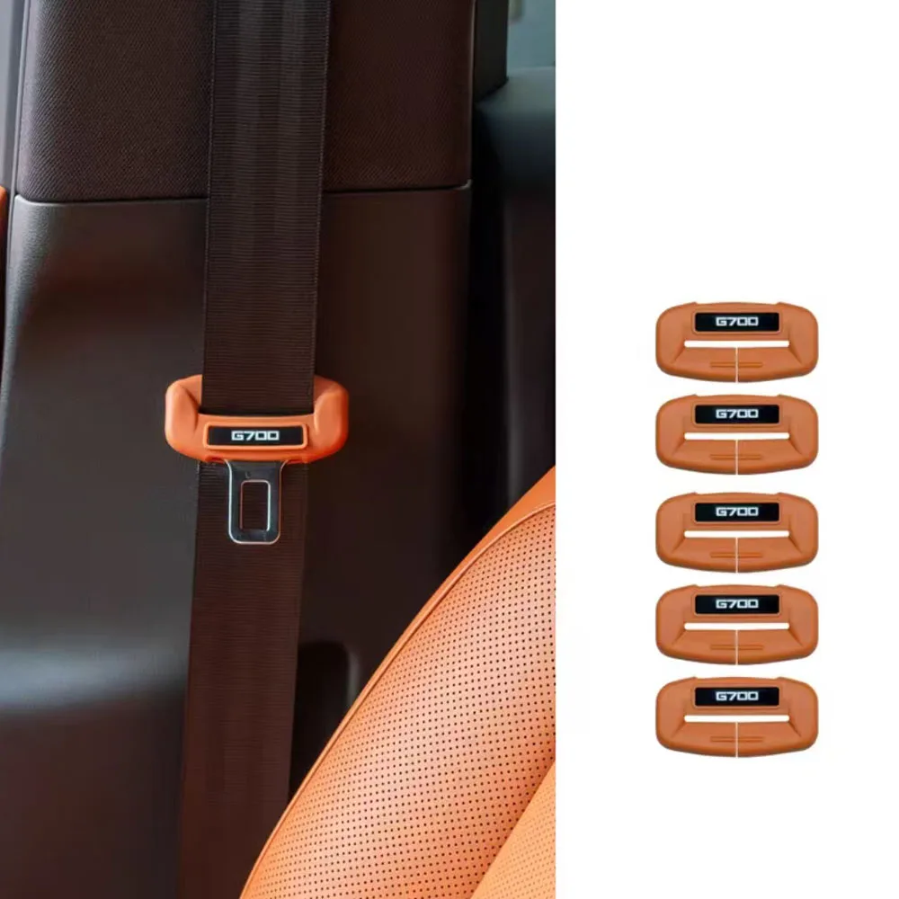 Fit For JETOUR G700 2025 2026 Silicone Seat Belt Buckle Cover Anti-collision Anti-rattle Car Interior Trim Accessories