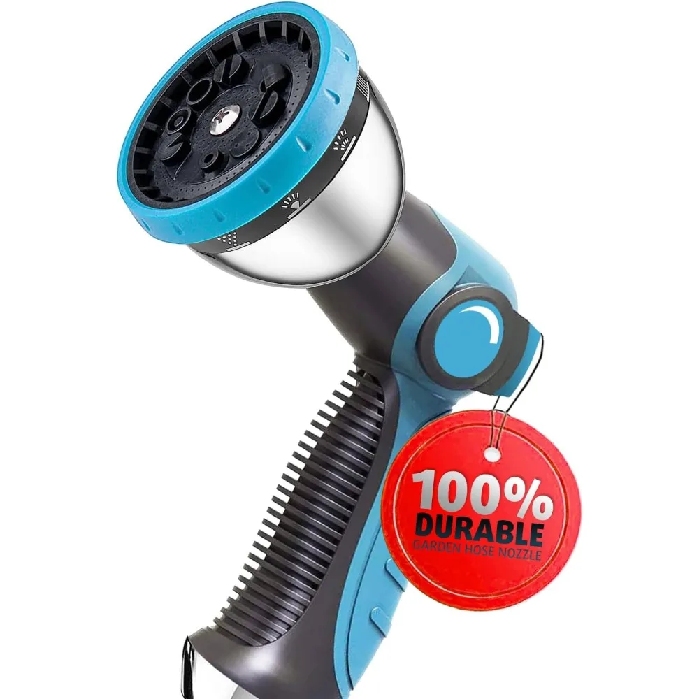 

Garden Hose Nozzle, Durable High Pressure Water Hose Sprayer Nozzle with 10 Patterns for Watering Plants, Washing Cars, Cleaning
