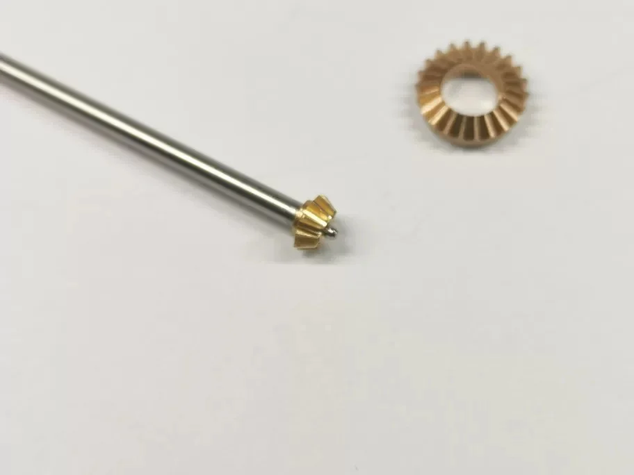 0.4-scale bevel gear 10-tooth/22-tooth, 90-degree bevel gear 1:2 transmission model car, miniature DIY