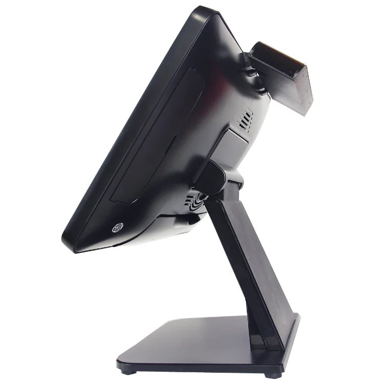 شاشة 15.6 بوصة تعمل باللمس POS محطة ماكينة تسجيل المدفوعات النقدية Win10/Android11 مع شاشة LED8/VFD220 11.6 بوصة الثانية لعداد الخروج