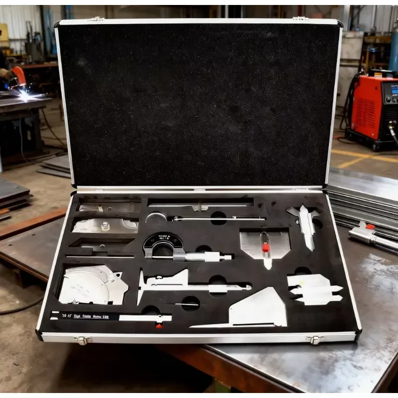 Portable Welding Gauge Measurement Tool Kit Includes Fillet Gauge, Hi-Lo Gauge, and Bridge Cam