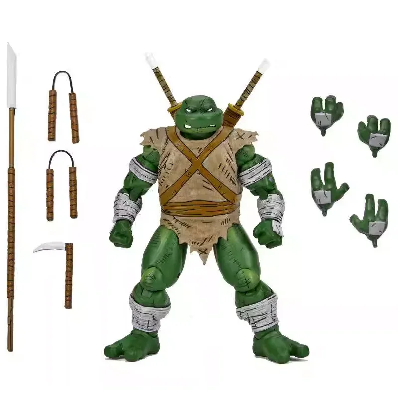 Spot NECA Gold Label National Ninja Turtles Wanderer Michelangelo Mobile Handheld Ornament Model Movie Anime Game Collection