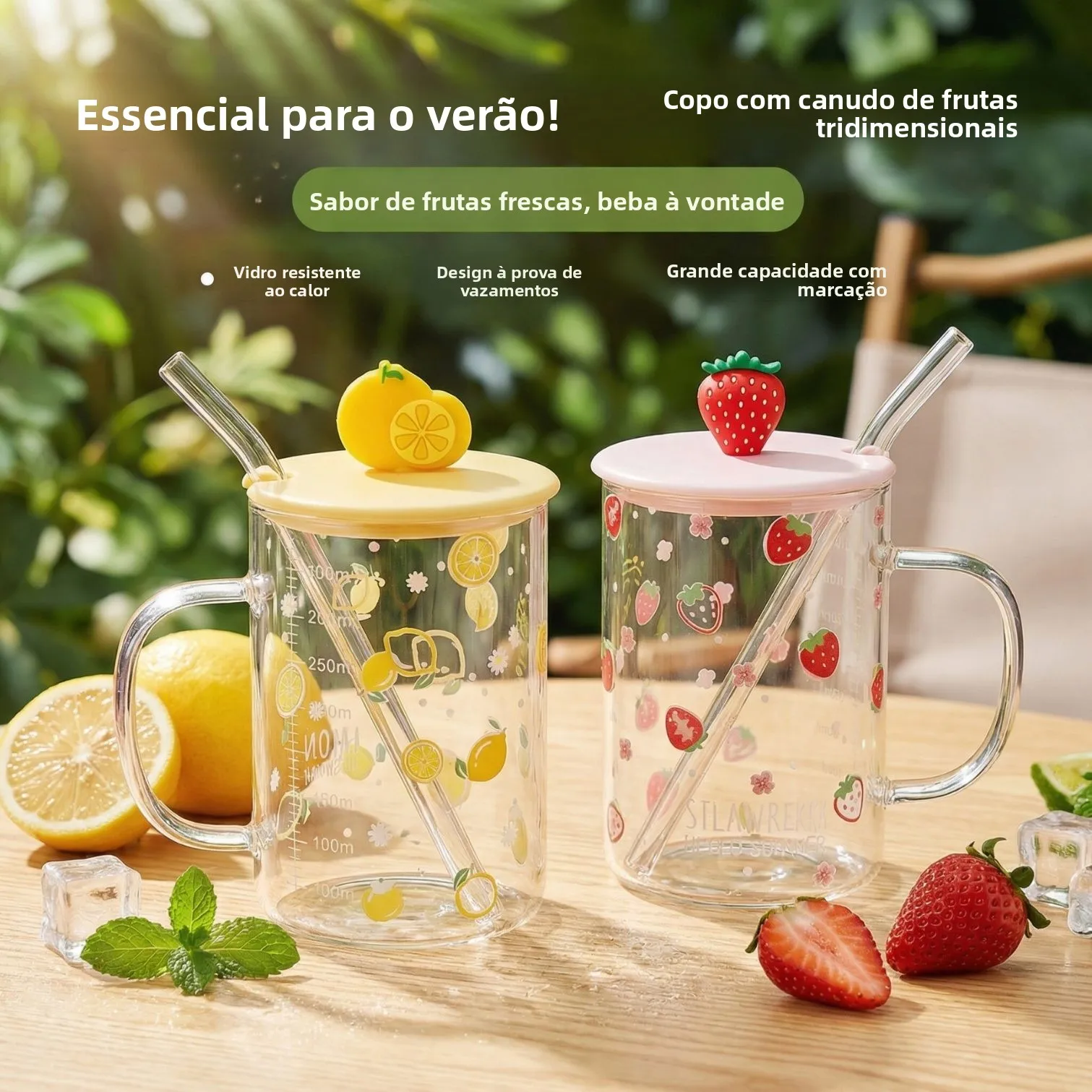 large-capacity-glass-cup-with-lid-for-office-women-drink-holder-straw-included-home-use-juice-milk-tea-transparent-round-shape