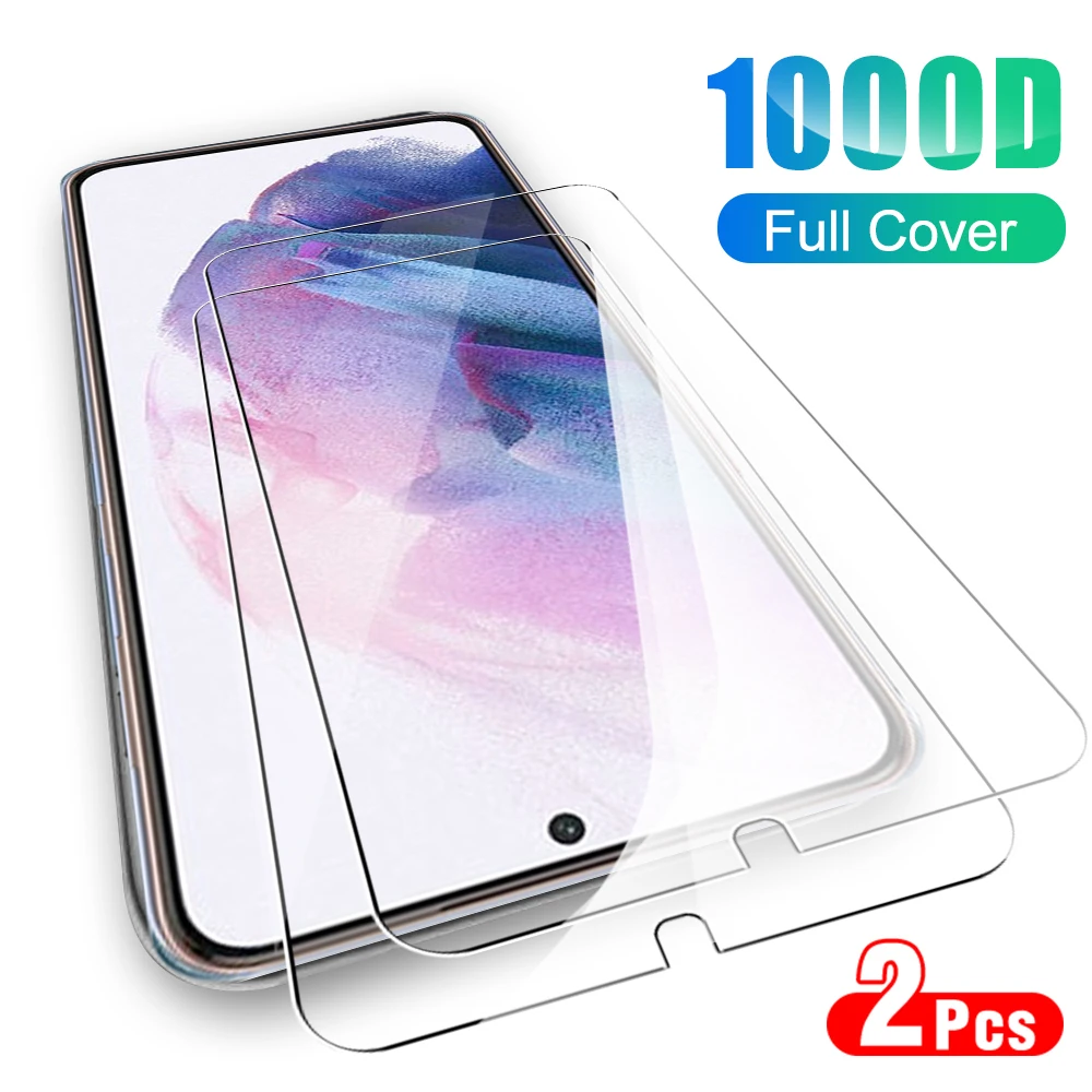 2PCS Tempered Glass Case Galaxy S21 5G Screen Protector For Samsung S 21 Plus 21Plus HD Protective Film Cover