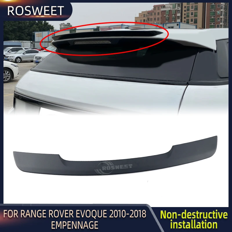 ABS Plastic Rear Roof Spoiler Trunk Boot Lip Tail Wing For Land Rover Range Rover Evoque L538 2010-2018 Car Accessories