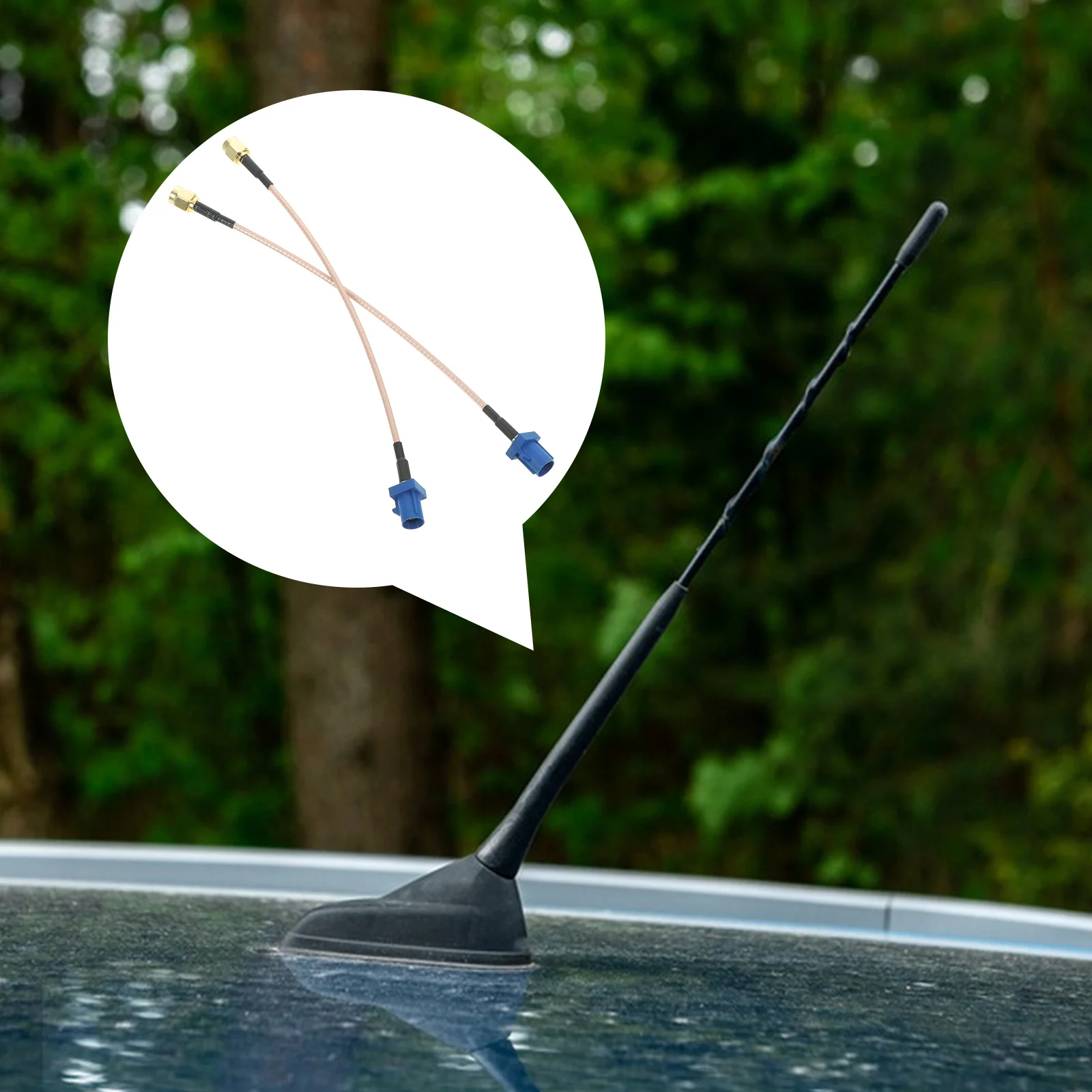 

2pcs Car Antenna Adapter Cable SMA SMB C RG316 15cm Extension for GPRS Vehicle Marine Stereo Radio