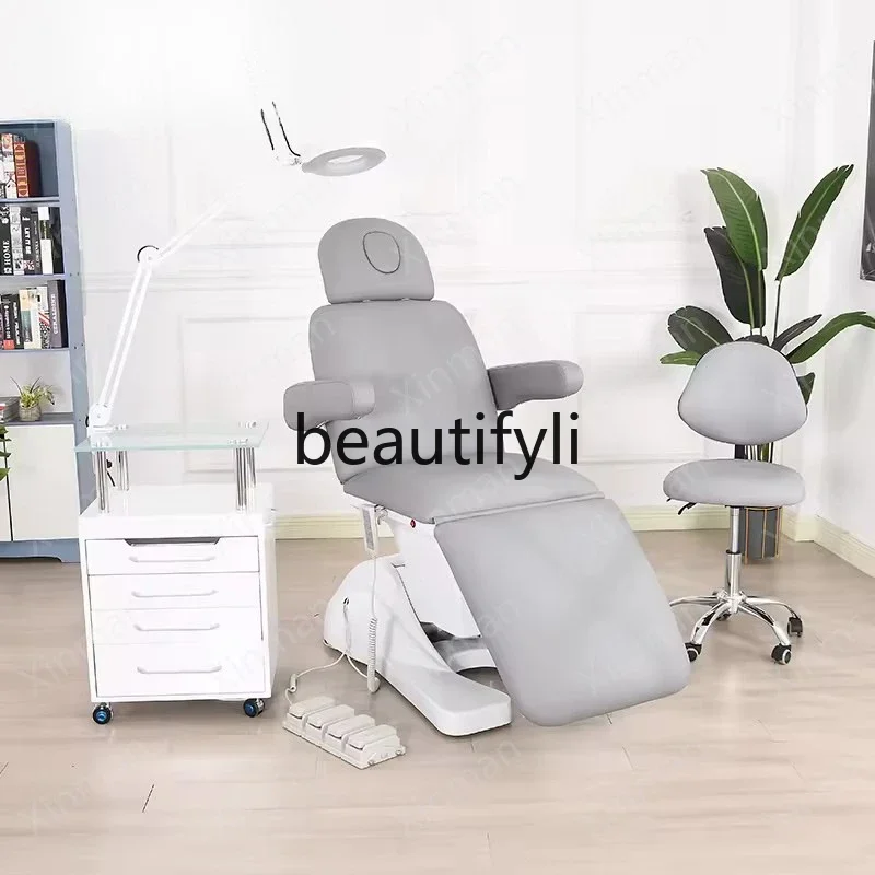 

Grey 4 Motor Beauty Electric Chair Beauty Massage Bed Spa Beauty Bed