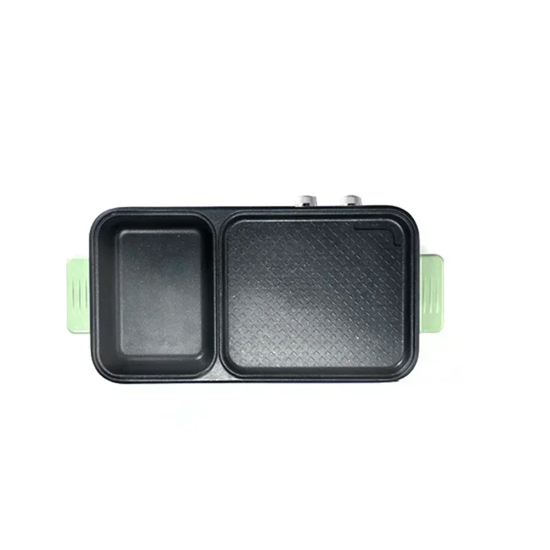 220v Home Electric Grilled 1360w Electric Grilling Plate Dormitory Shabu-shabu Hot Pot Barbecue Oven All-in-one Pot Barbecue Mac