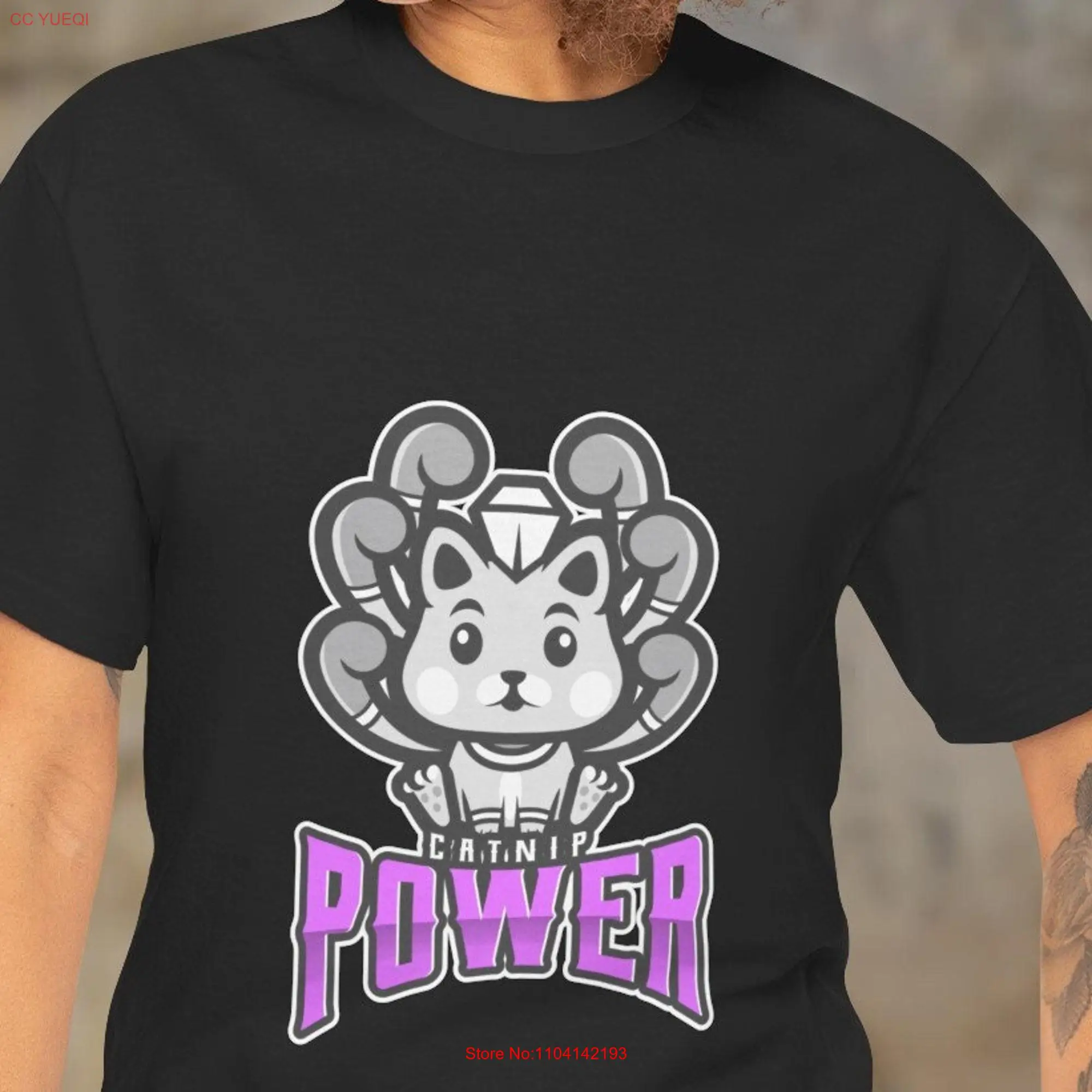 catnip power t shirt for cat lover cool design gift her long or short sleeves