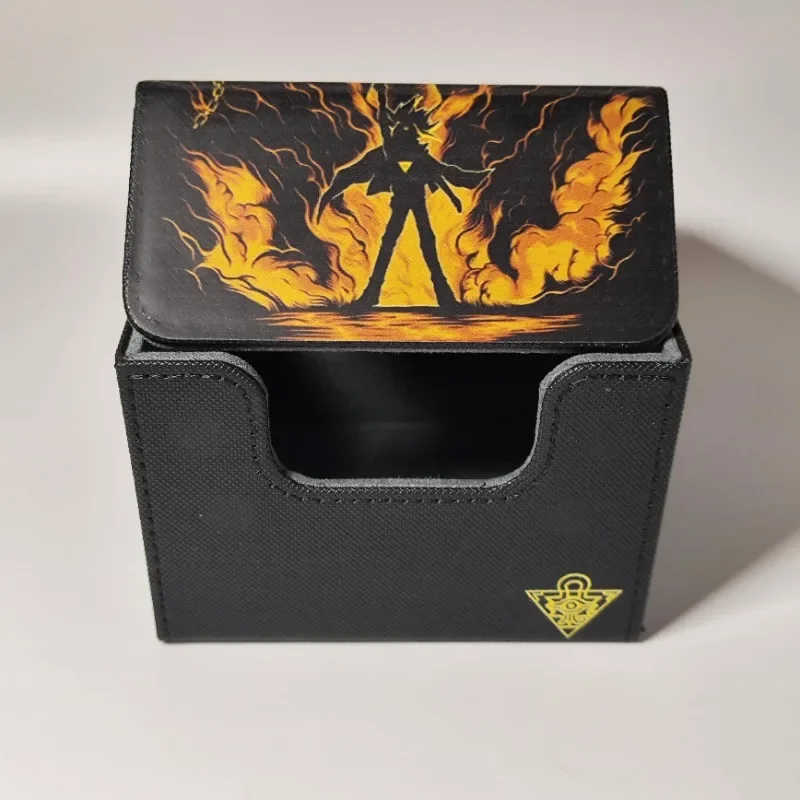 YuGiOh Exodia Animation Characters Self Made Leather Card Storage Box Center Card Anime Classics Game Collection Cards Toy Gift