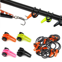 10pcs/lot Plastic Fishing Hook Secure Keeper Holder Lure Accessories Jig Hooks Safe Keeping For Fishing Rod Tool Bait Casting