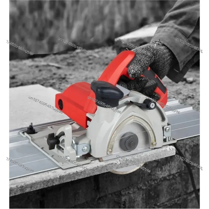 1400W Track Saw Handheld Electric Circular Plunge 125mm blade with Guide Rail Marble Tile Cutting Machine