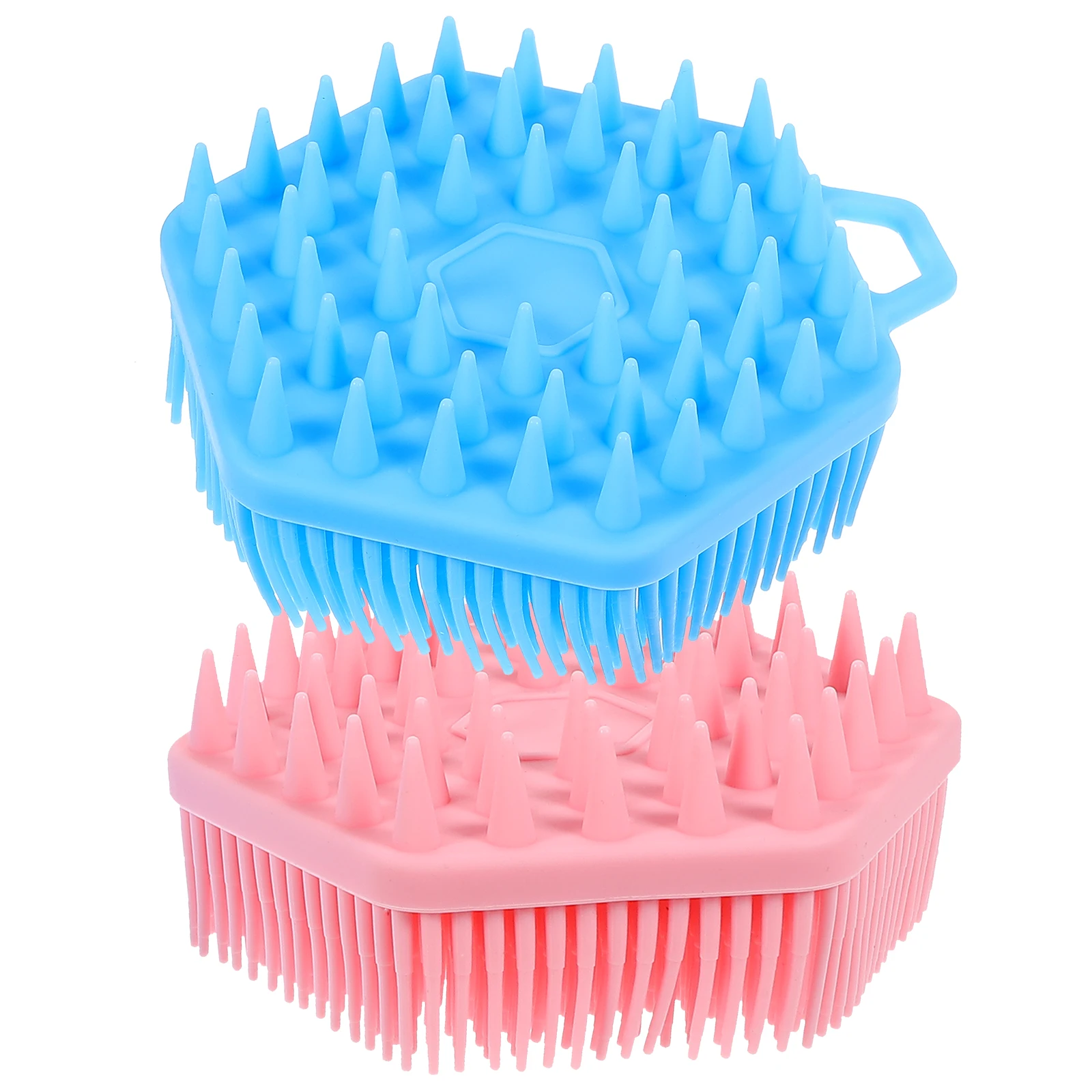 

2pcs Dual Sided Body Brush Soft Silicone Bath Massage Shower Scrubber Exfoliator Men Women Bathroom Accessory