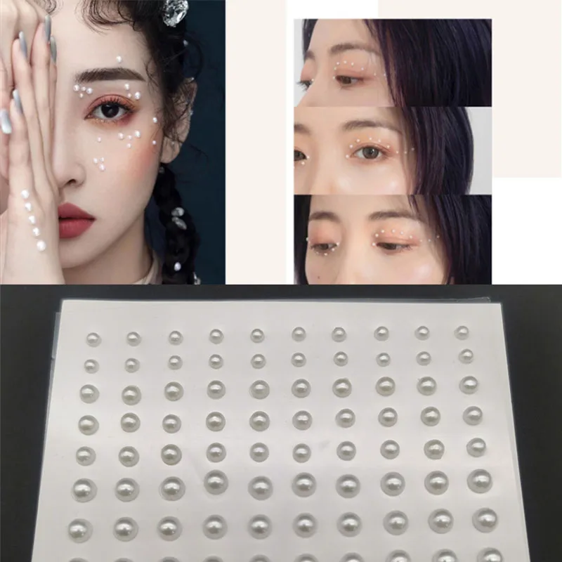 Mixed Size Eyeshadow Face Diamonds Festival Body Decoration Jewels Stickers Self Adhesive Fake Tattoos Makeup Nail Rhinestones