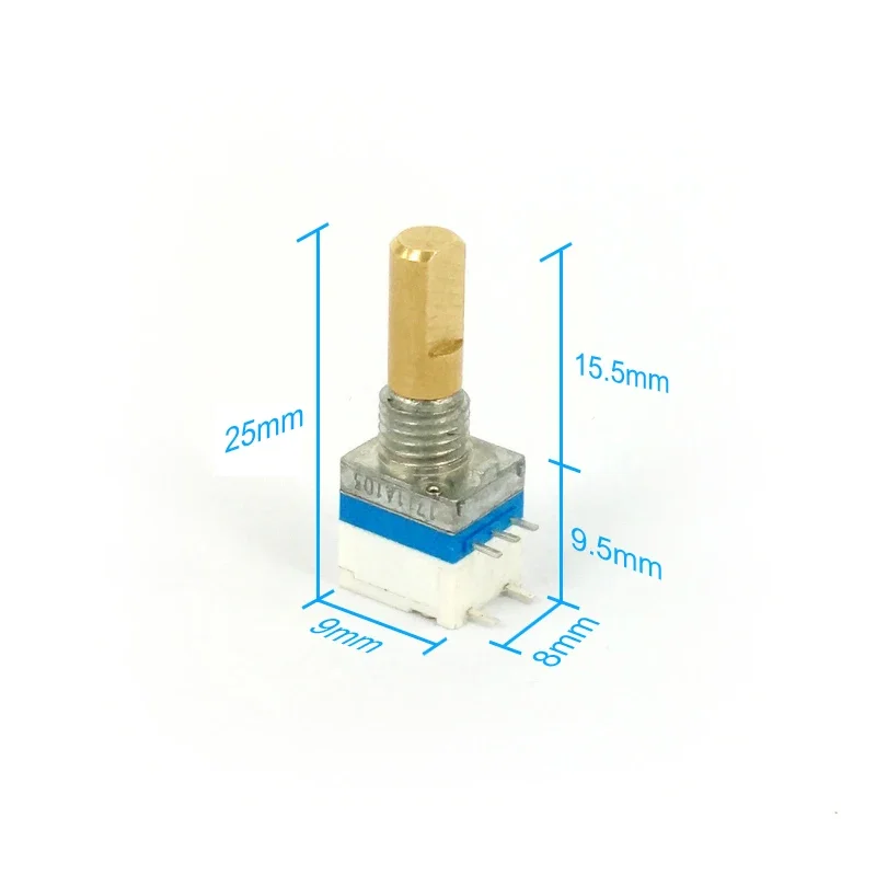 10Pcs Walkie Talkie Volume Power Knob Switch Replacement For Baofeng UV-5R UV5RA 777S Kenwood TK3107 TK3207 Repair Parts