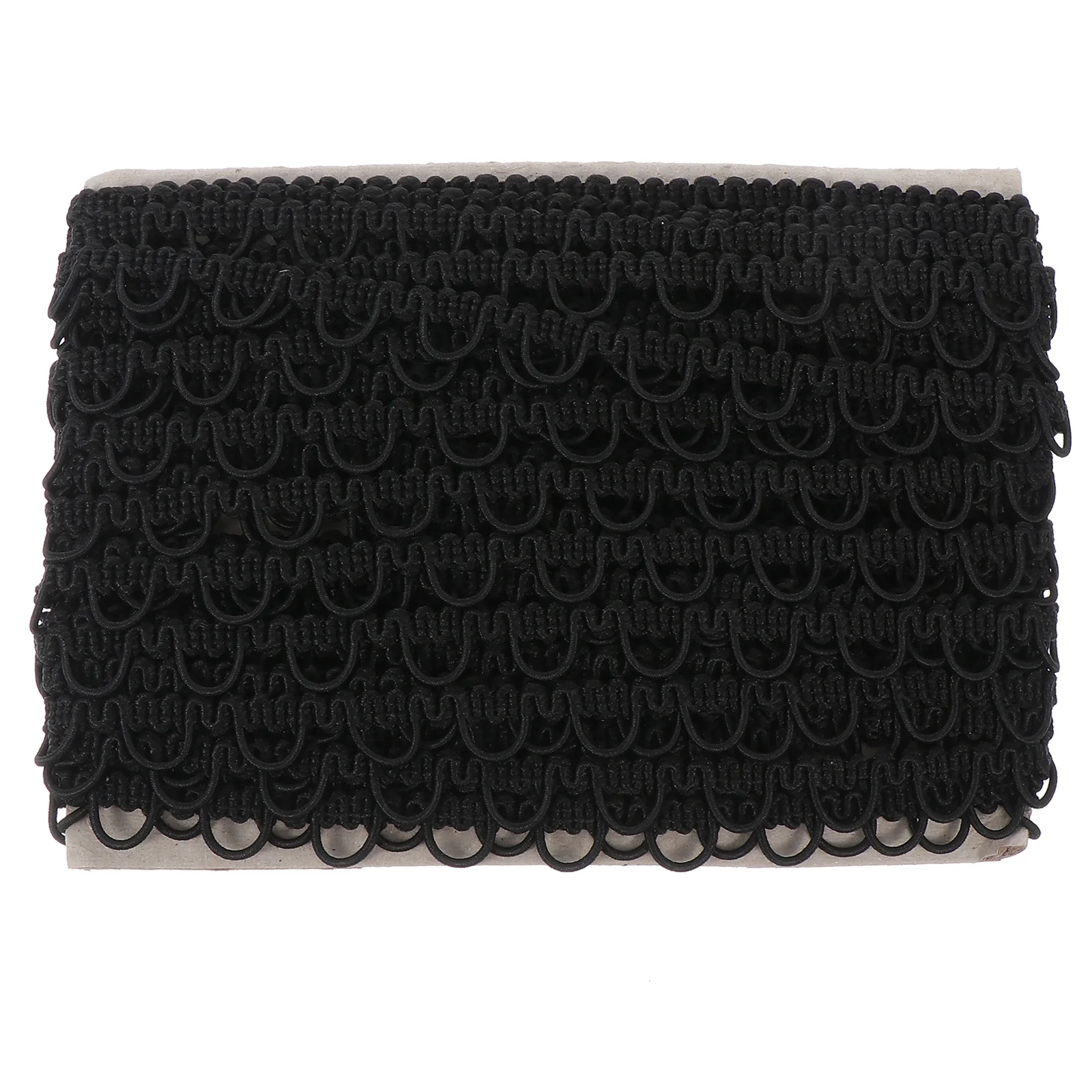 

1Pcs Wave Lace Elastic Button Loop Trim Comfortable Petite Braid Trim for Clothing Wedding Dress DIY Hand Made Craft Decoration