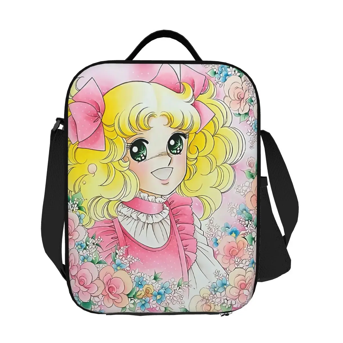 

Custom Candy Candy Insulated Lunch Bag for Camping Travel Anime Manga Resuable Cooler Thermal Lunch Box Women Kids