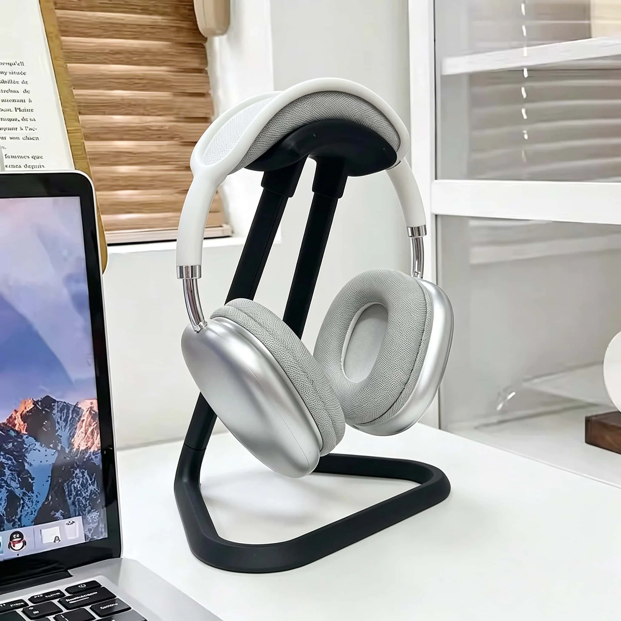 Durable Multifunctional Headphone Holding Rack Non-slip Stable Base Desktop Organizer for Daily Placement Display