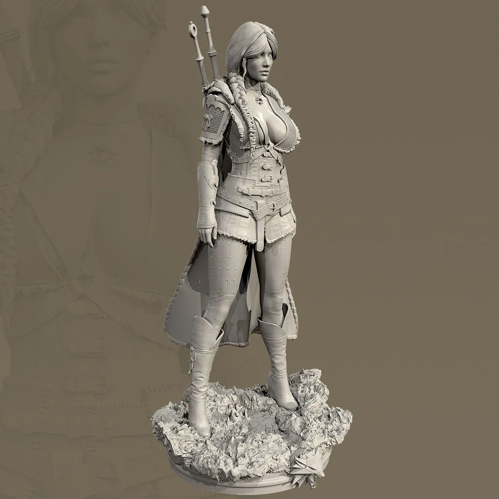 Overall heights 50mm 75mm 90mm  Resin model beauty kit self assembling and coloring（3D Printing ）TD-7832/3D