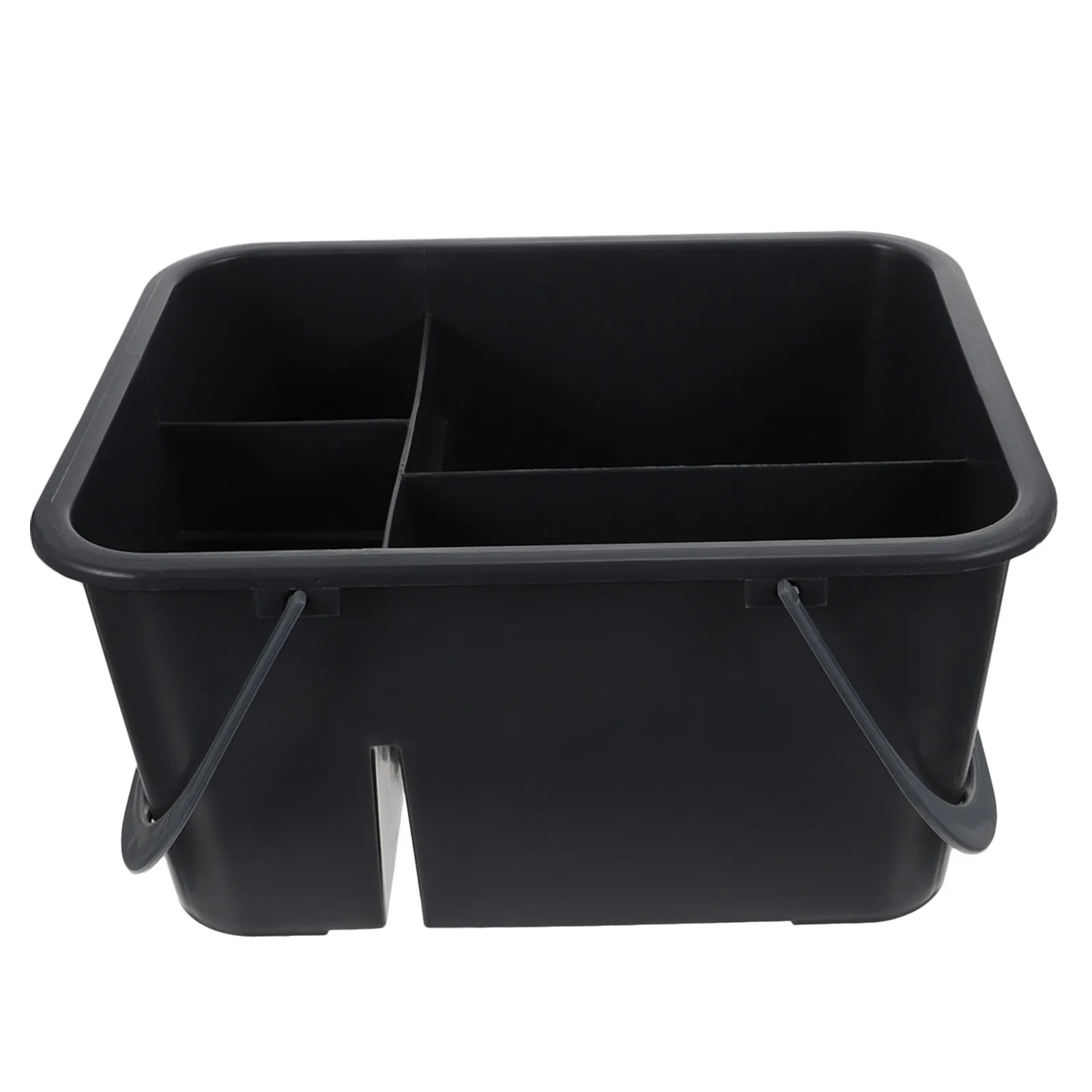 

1Pcs Simple Yet Functional Bathroom Storage Basket Premium Plastic Handheld 4 Grid Organizer for Toilet Supplies Cleaning Basket