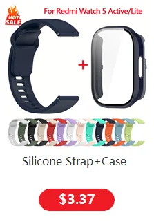 Original 1:1 Silikonarmbänder für Xiaomi Redmi Watch 5 Active/5 Lite, Zubehör, Sportarmband, Armband für Redmi Watch 5 Active. – Detail 3