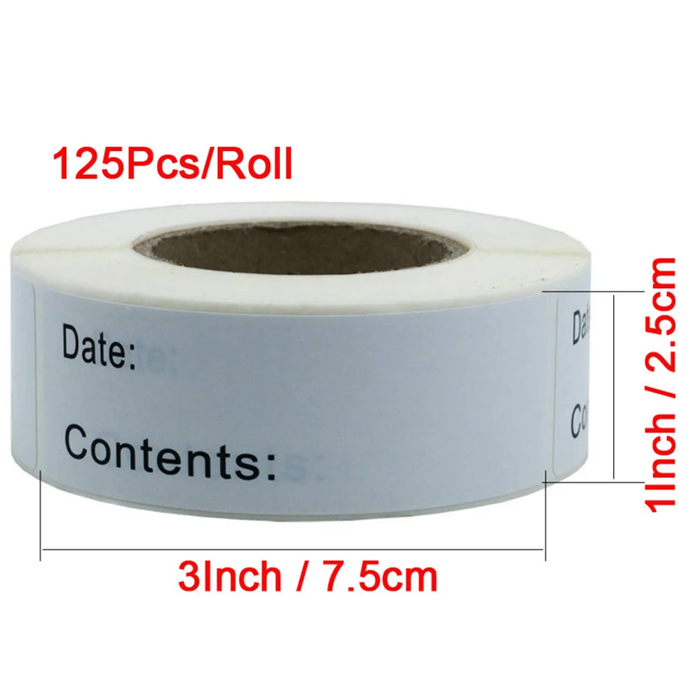 1 rollo de pegatinas de fecha de registro en inglés, autoadhesivas ecológicas, índice de notas de identificación clasificada DIY para enseñanza de manualidades